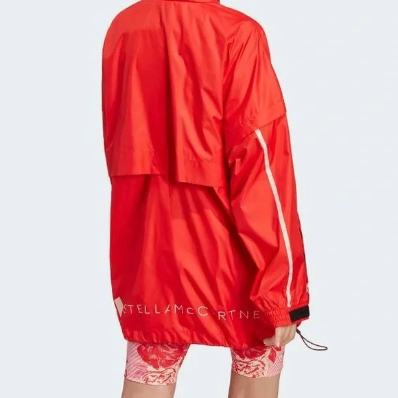Adidas by Stella McCartney Red aSMC Windbreaker - Picture 1 of 9